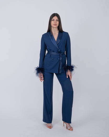 TAILLEUR PLUME BLU NAVY