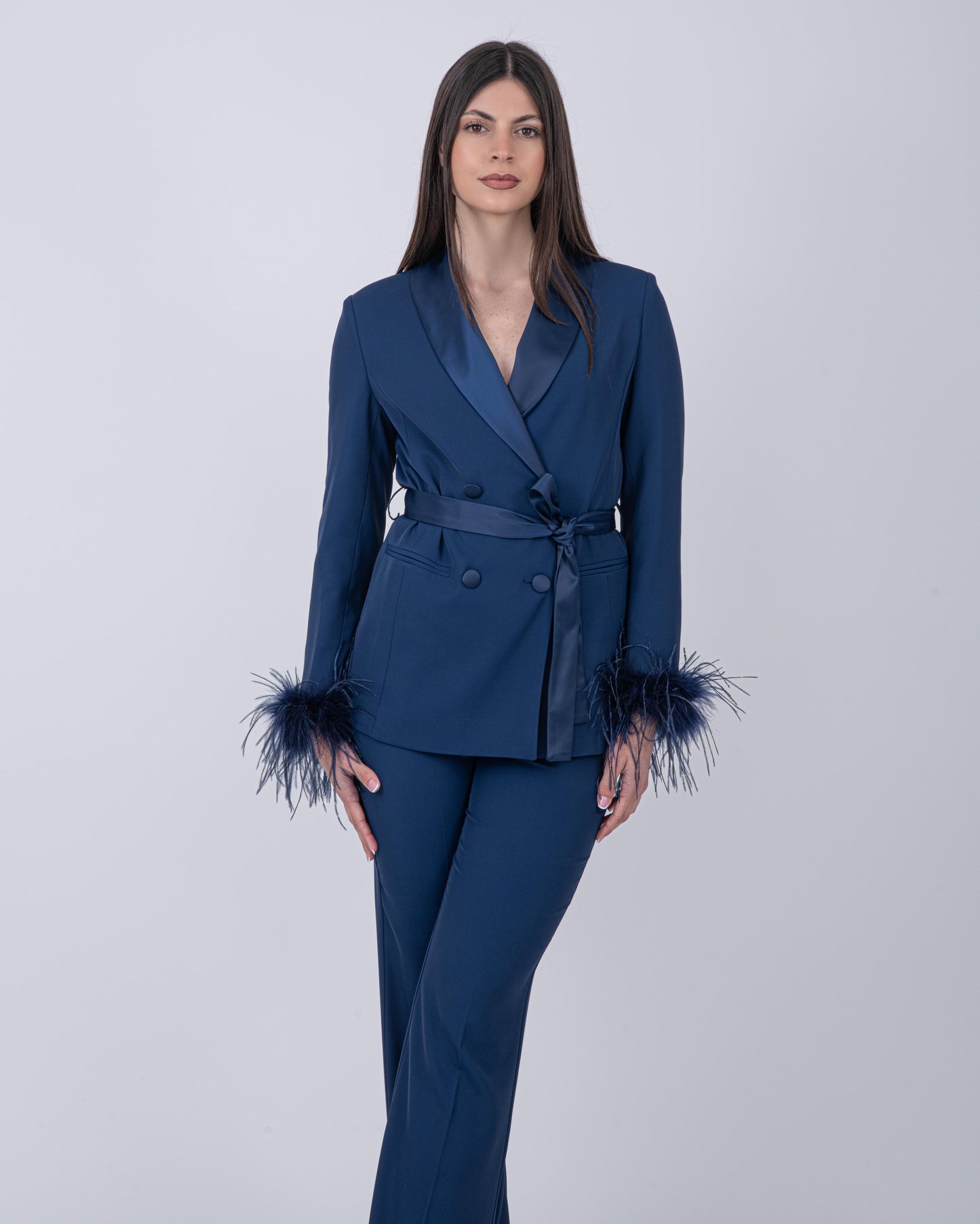 TAILLEUR PLUME BLU NAVY