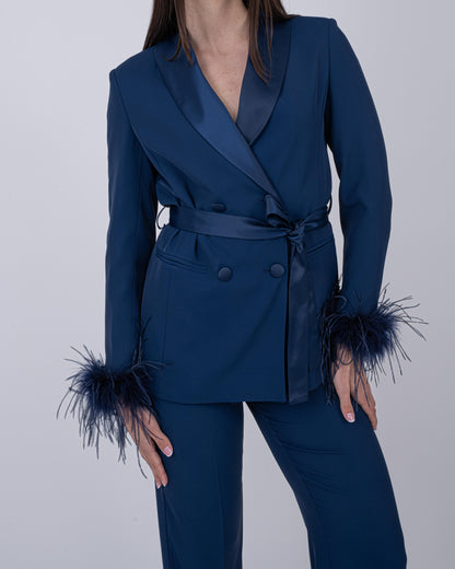 TAILLEUR PLUME BLU NAVY