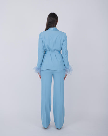 TAILLEUR PLUME AZZURRO