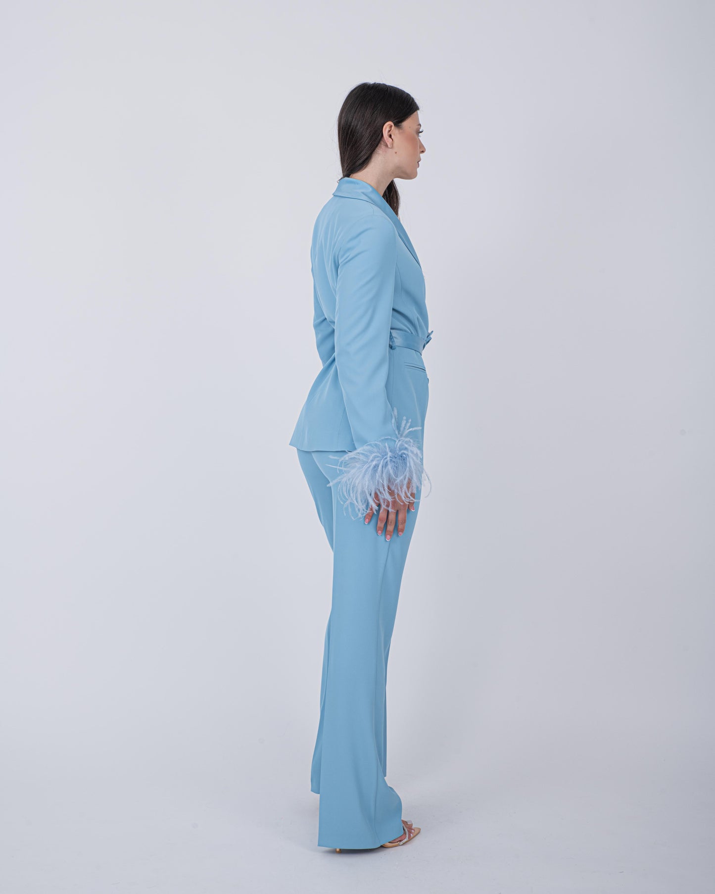 TAILLEUR PLUME AZZURRO