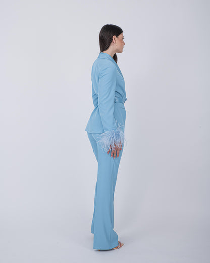 TAILLEUR PLUME AZZURRO
