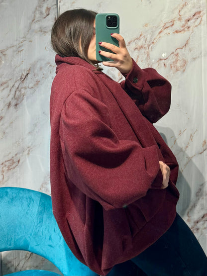 CAPPOTTO MALIA BURGUNDY