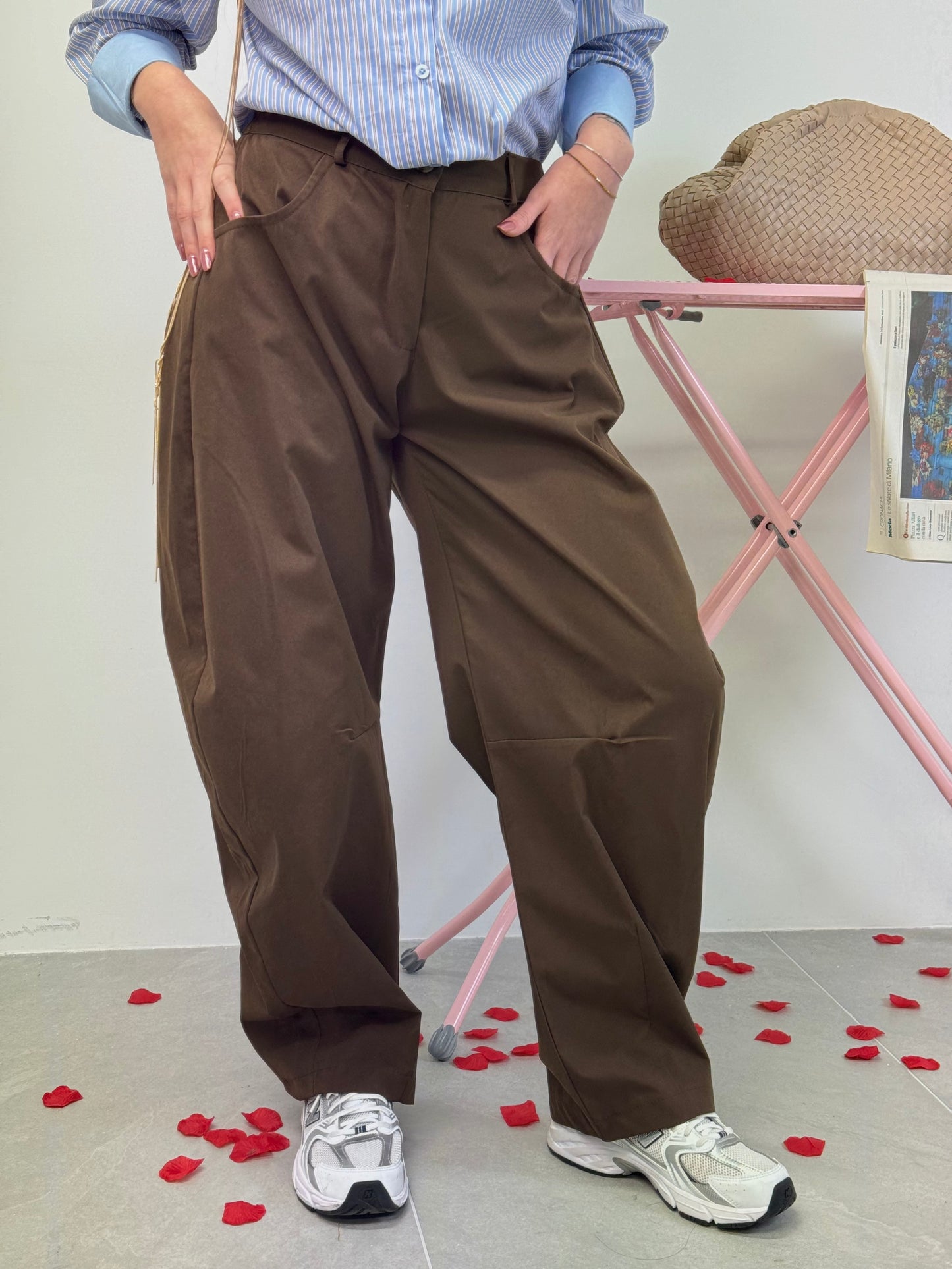 PANTALONE BALLOON CHOCO