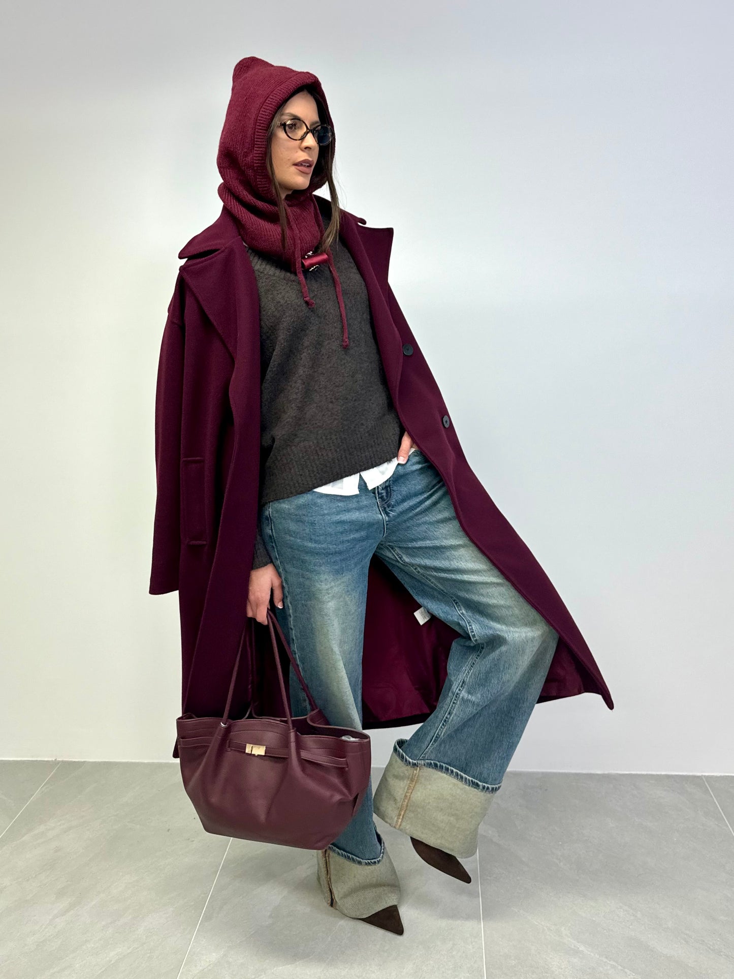 Jeans piegone sabbia