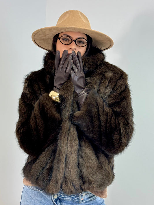 SIMIL PELLICCIA PERFECT CHOCO