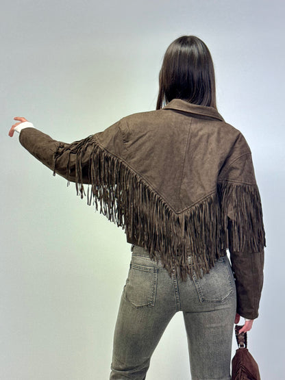 Giubbotto frange daino