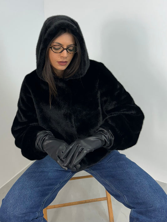 SIMIL PELLICCIA BLACK