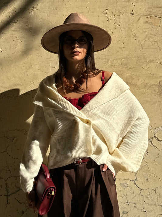 PULL DOPPIOPETTO CREAM