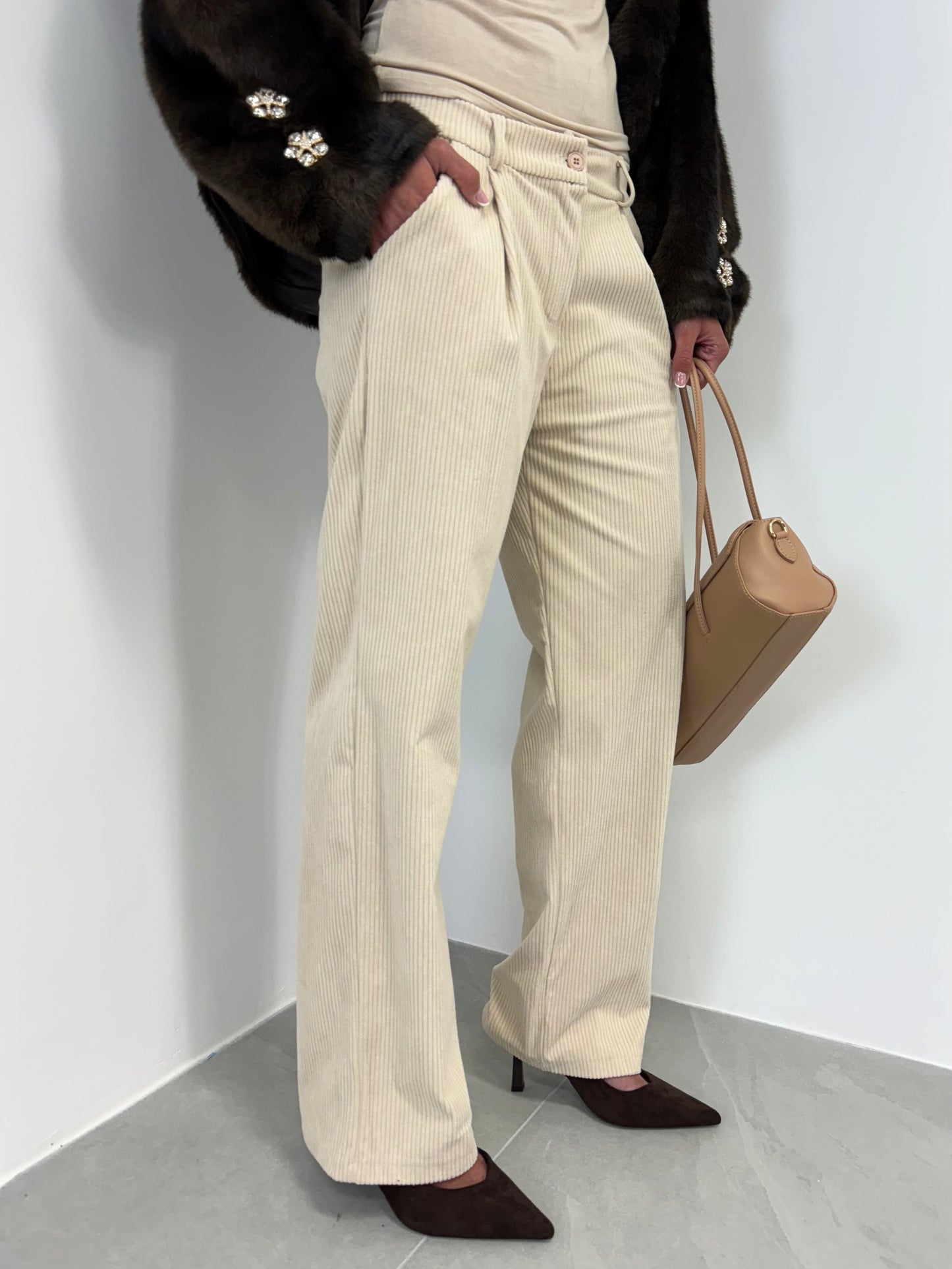 PANTALONE COSTE CREAM