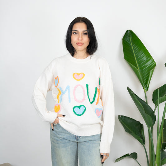 MAGLIONE RAINBOW AMOUR