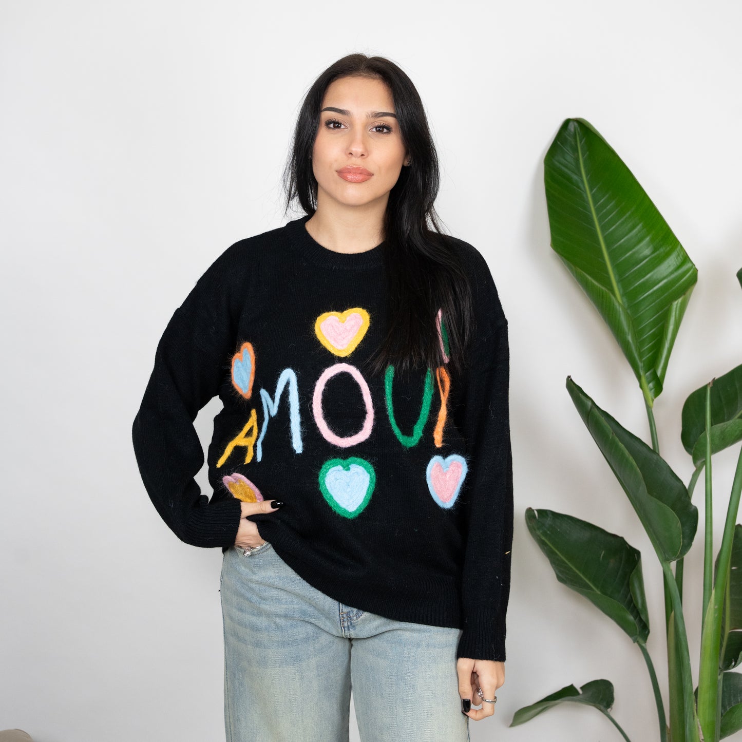MAGLIONE RAINBOW AMOUR
