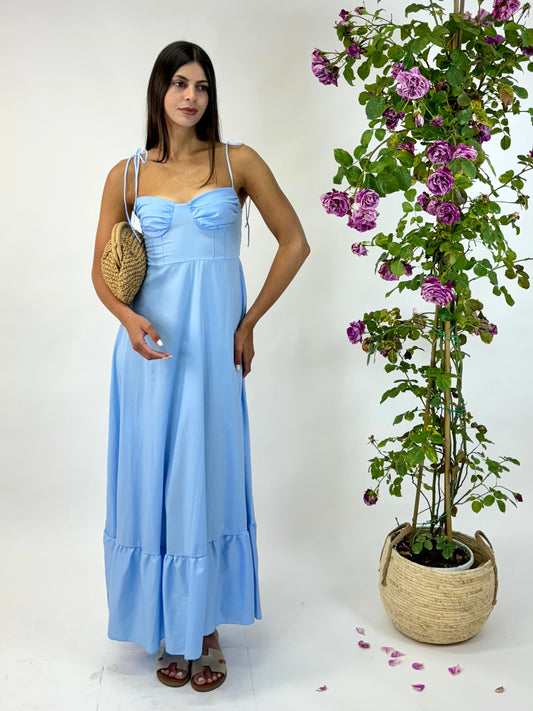 Abito costiera azzurro