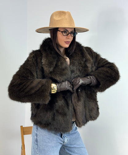 SIMIL PELLICCIA PERFECT CHOCO