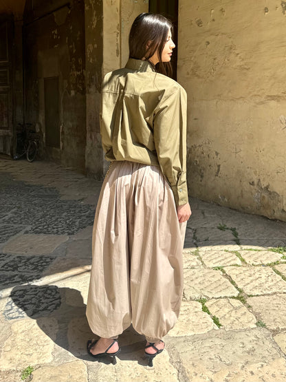 PANTALONE PARACHUTE SABBIA