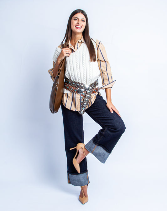 JEANS PIEGA BLUE DENIM