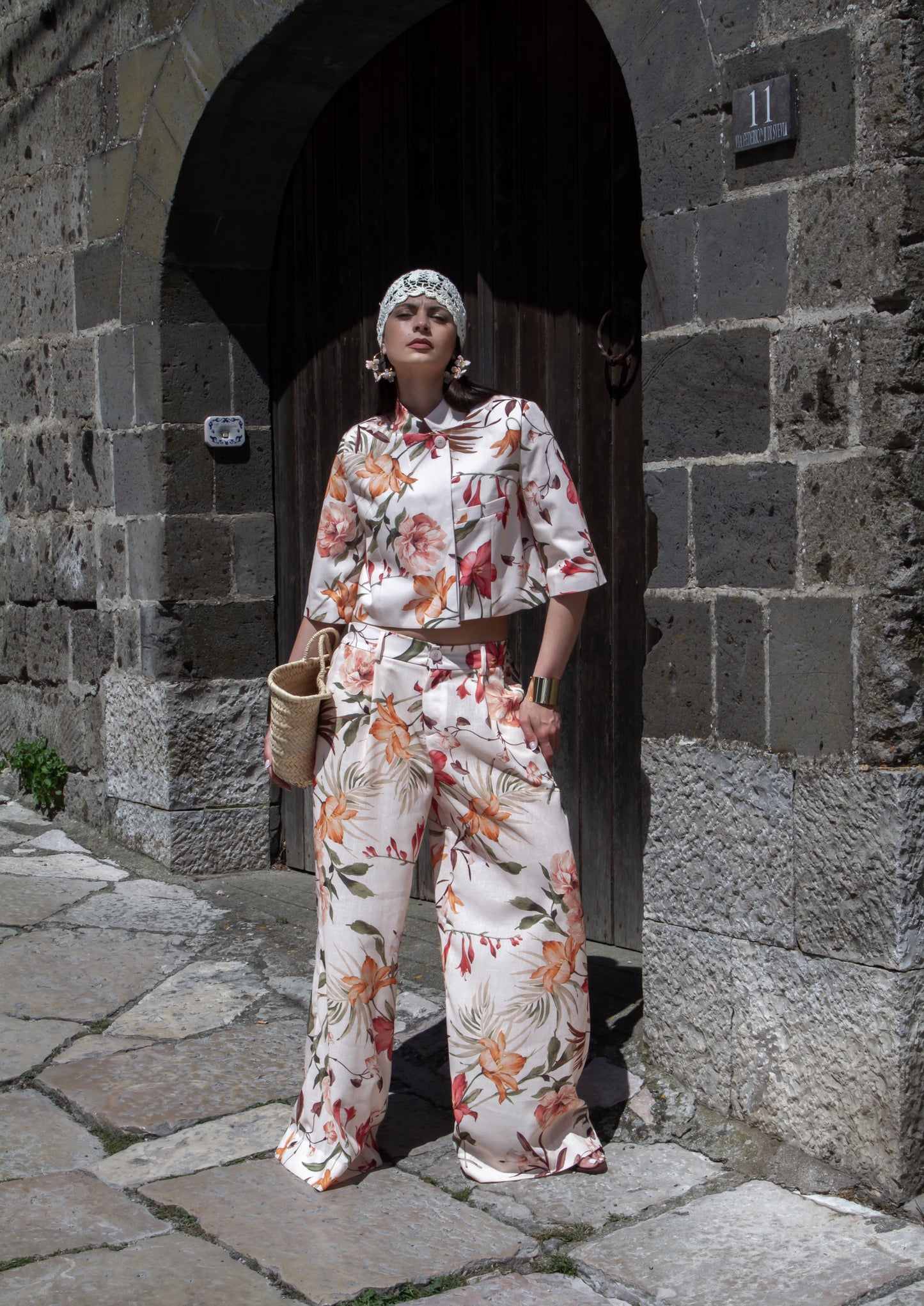 TAILLEUR LUMINA LINO FLOWER