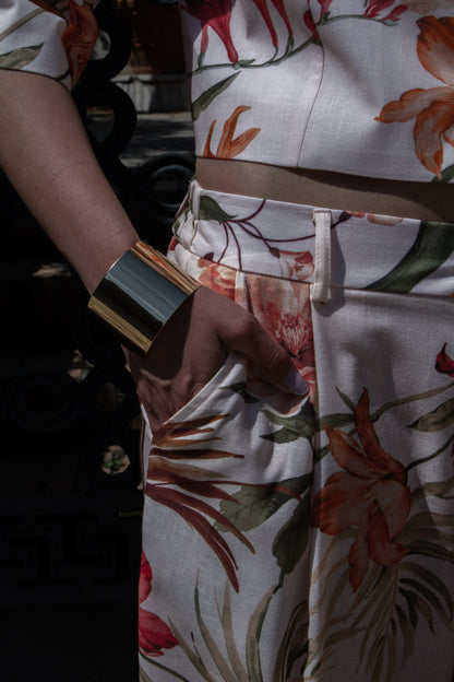 TAILLEUR LUMINA LINO FLOWER
