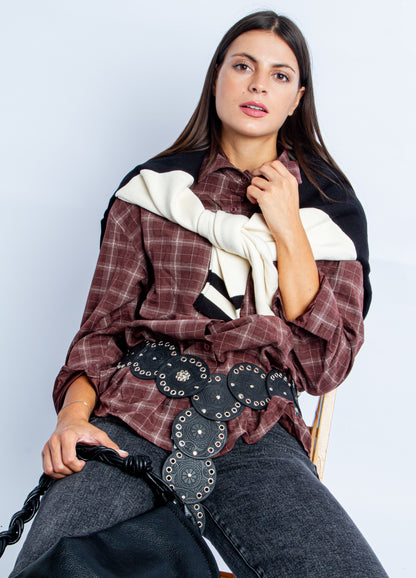 CAMICIA HIPSTER BURGUNDY