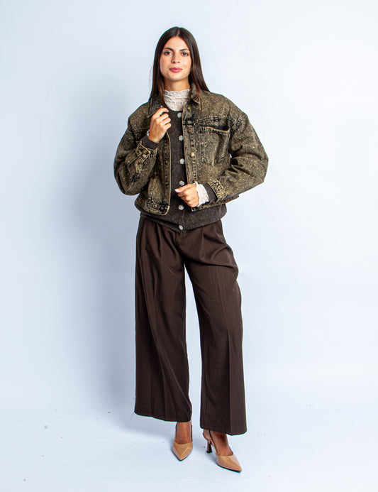 DENIM JACKET SABBIA SPARKLY