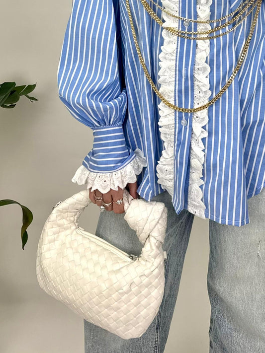 Borsa nodo white