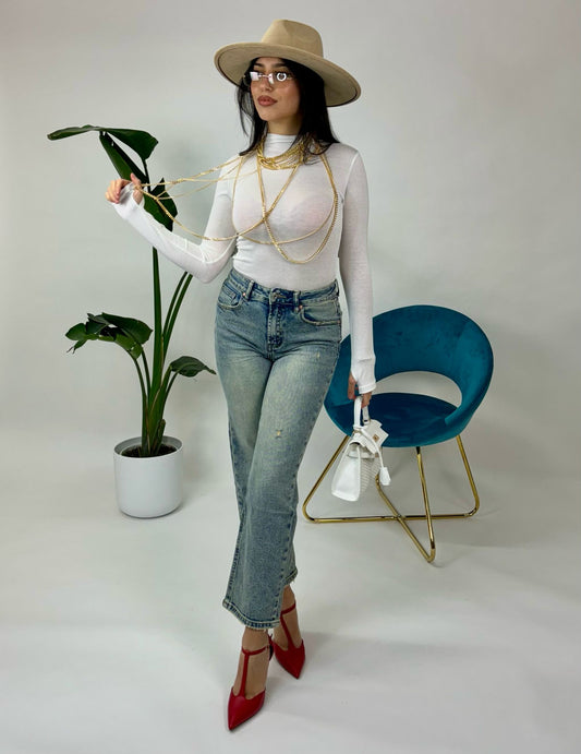JEANS REGULAR SABBIA