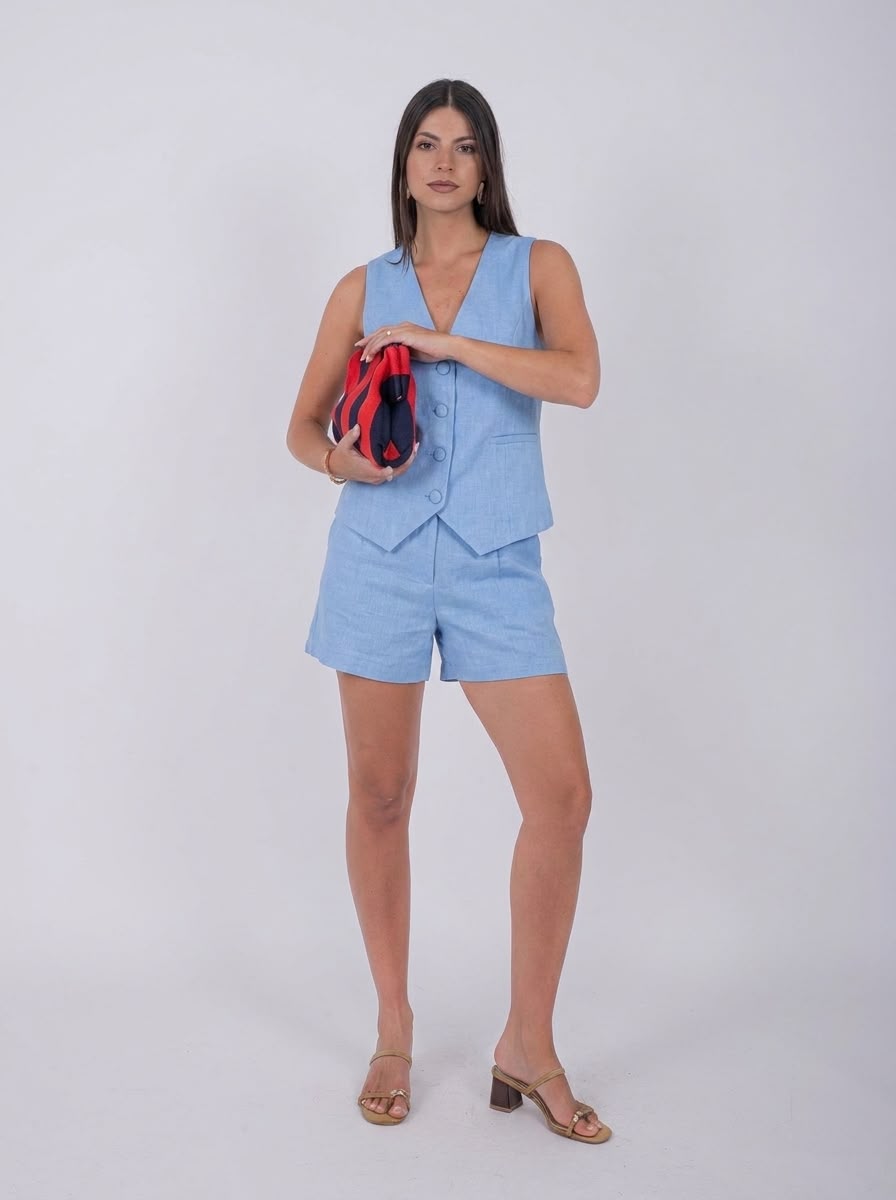 CORD SET CAPRI AZZURRO